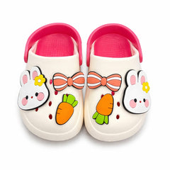 Baby Girl White Bunny Clogs