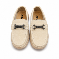 Baby Boy Off White Loafers Shoes – Soft Sole Party Wear