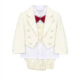 5PC Formal Pant Coat Off White