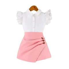 Little Blossom Pink 2PC Skirt Set