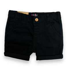 Black Cotton Shorts