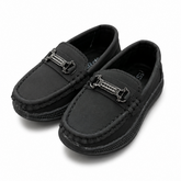 Baby Boy Black Loafers Shoes – Soft Sole Party Wear