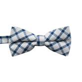 White Checkered Bow Tie
