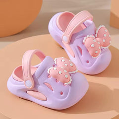 Adorable Bowknot Clogs for Baby Girls