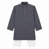 Grey Kurta Shalwar Set