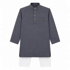 Grey Kurta Shalwar Set