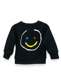 Smile Sweat T-Shirt Black