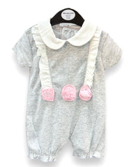 Infants Grey Flower Romper