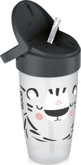LOVI My Straw Cup JUNIOR 350ml Salt & Pepper