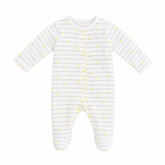 Sun Flower Closed Feet Romper