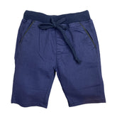 Blue Round Lastic Shorts