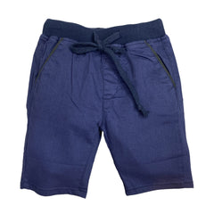 Blue Round Lastic Shorts