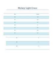 Mickey Light Crocs Black