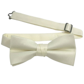 White Silk Bow Tie