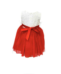 Red Bow Partywear Frock