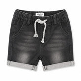 Infants Baby Boy Grey Denim Shorts