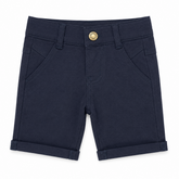 Baby Boy adjustable Elastic Shorts - Blue Checkered