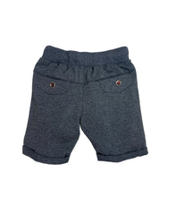 Grey Round Lastic Shorts