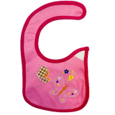 Pink Butterfly Bib
