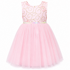 Golden Sequence Partywear Frock