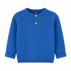 Blue Full Sleeves Round neck T-Shirt