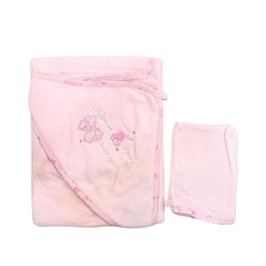 Pink Hooded Bath Towel