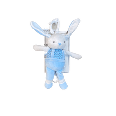 Stuff Bear Blue Plush Music Toy