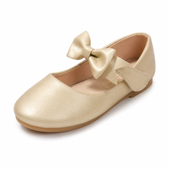 Baby Girl Golden Bow Pumps