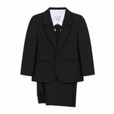 5PC Black Formal Pant Coat