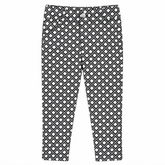 Baby Girl Black Checkered Capri