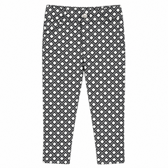 Baby Girl Black Checkered Capri