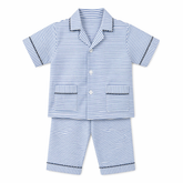 Blue Stripes Cotton Night Suit
