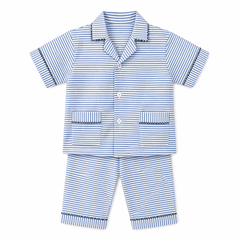 Blue Stripes Cotton Night Suit