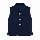 Baby Boy Blue Waistcoat For Kurta Trouser