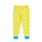 Yellow Ribbed Baby Girl Trousers – Premium Soft Cotton Stretch