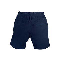 Round Lastic Short- Navy Blue