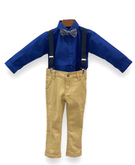 4PC Formal Wear Suit Royal Blue