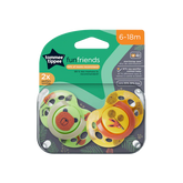 Fun Style Pacifiers 2-PK Tommee Tippee 6-18M - 533457
