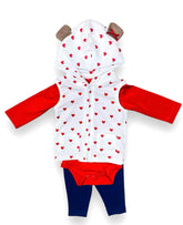 3PC Red Hoodie Suit