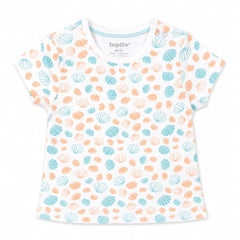 Baby Girl Summer T-Shirt - Seashel Print