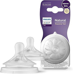 Avent Natural New Response Teats 3M+, 4 Drop