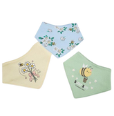 3PK Bee Bandana Bib