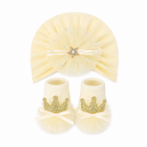 Golden Turban Cap & Socks Set