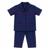 Red Hearts Cotton Night Suit