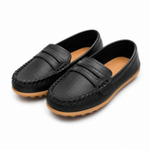 Black Baby Boy Loafers – Soft Sole Party Shoes