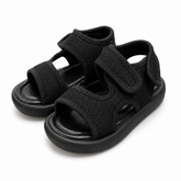 Baby Black Strap Sandals Soft Sole Summer