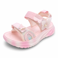 Baby Girl Pink Butterfly Sandal with Strap