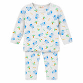 Baby Boy 2PC Round Neck Elephant Suit