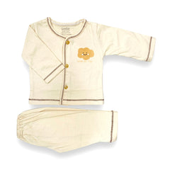 Beige  Cloud Newborn Pajama Suit
