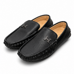 Baby Boy Black Loafers